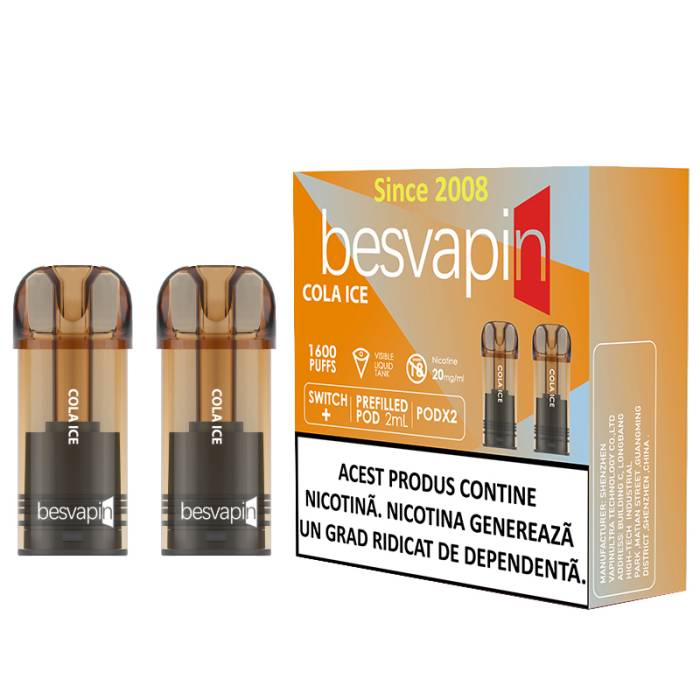 Cartus Besvapin 2x800 pufuri Cola Ice 20 mg.